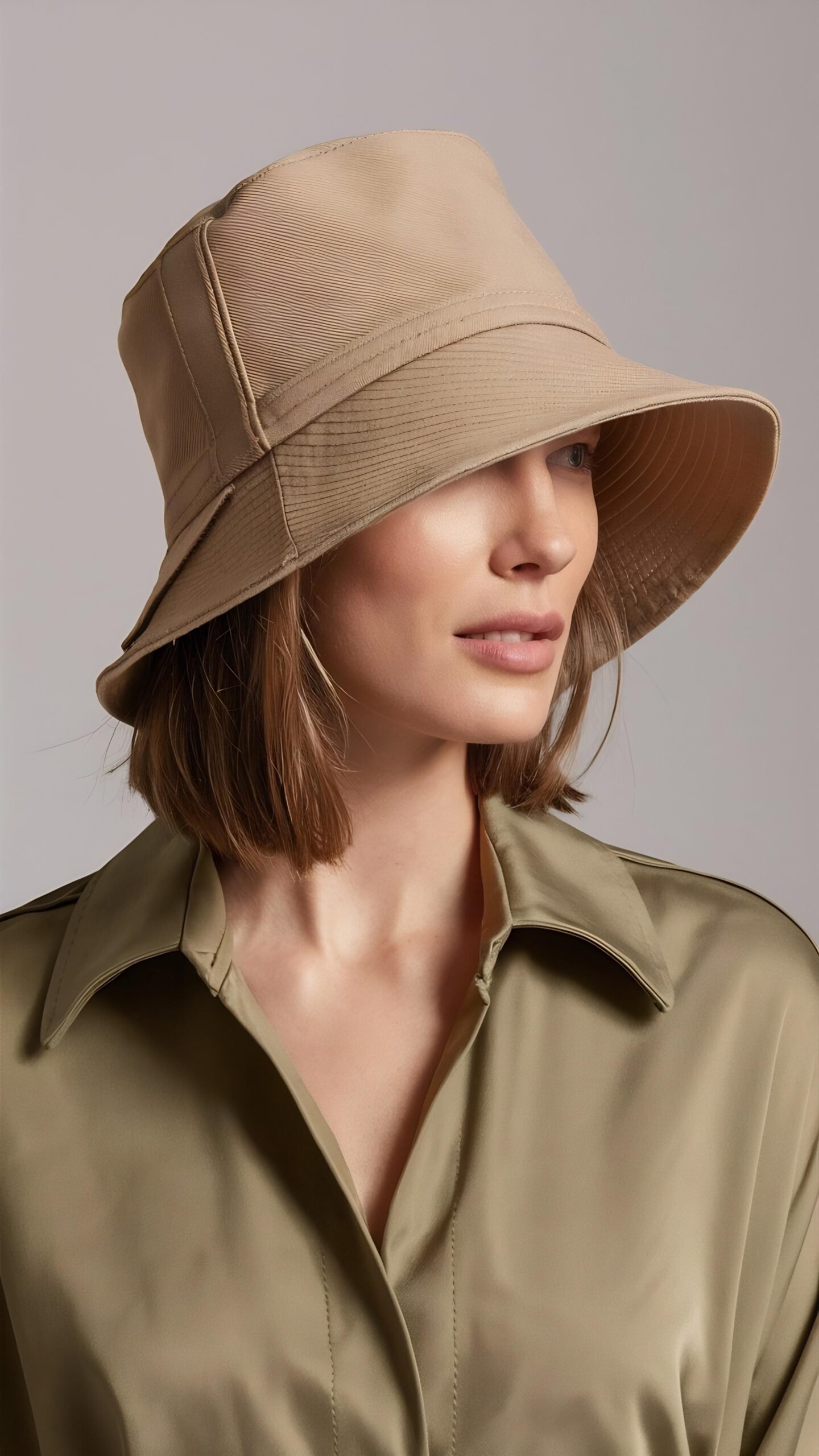 Beige Everyday Bucket Hat