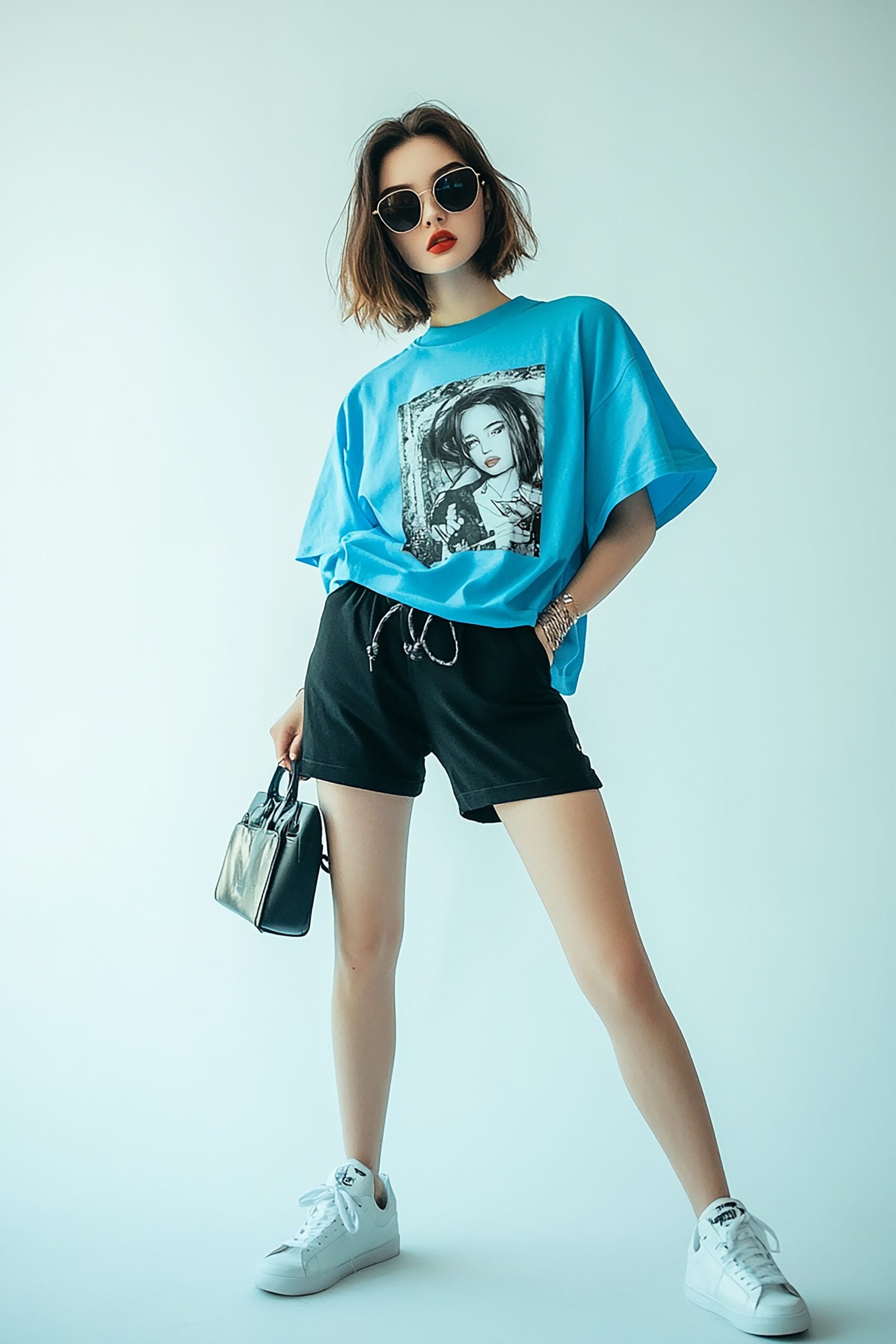 Bold Graphic Pop Casual Look