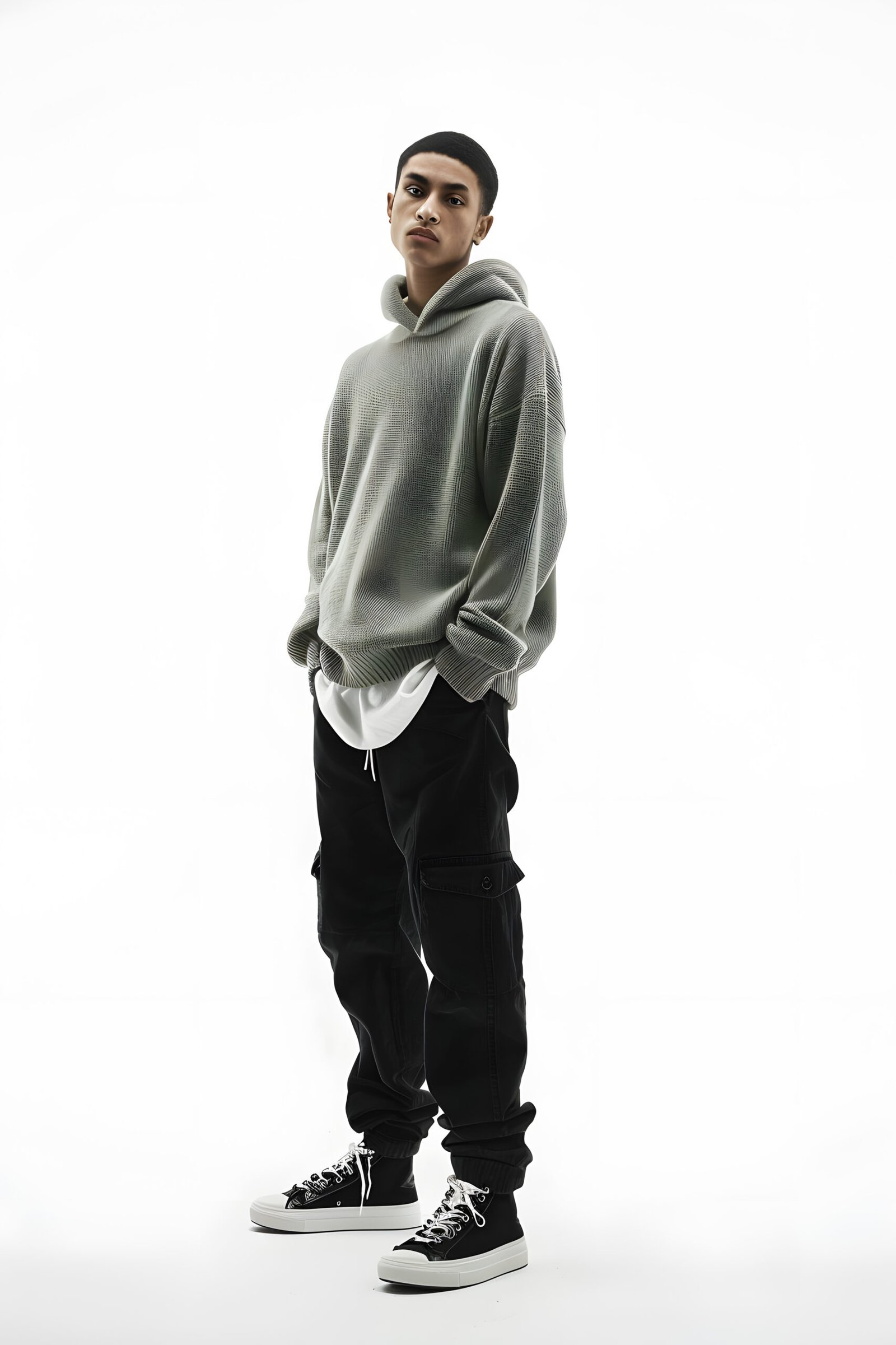 Urban Ash Texture Hoodie
