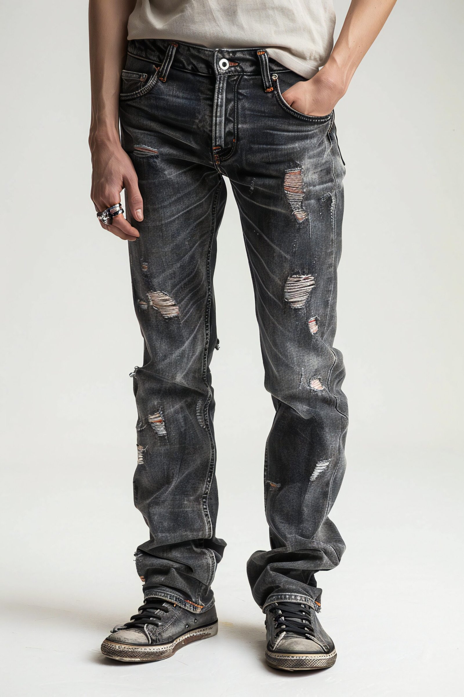 Rebel Ripped Denim