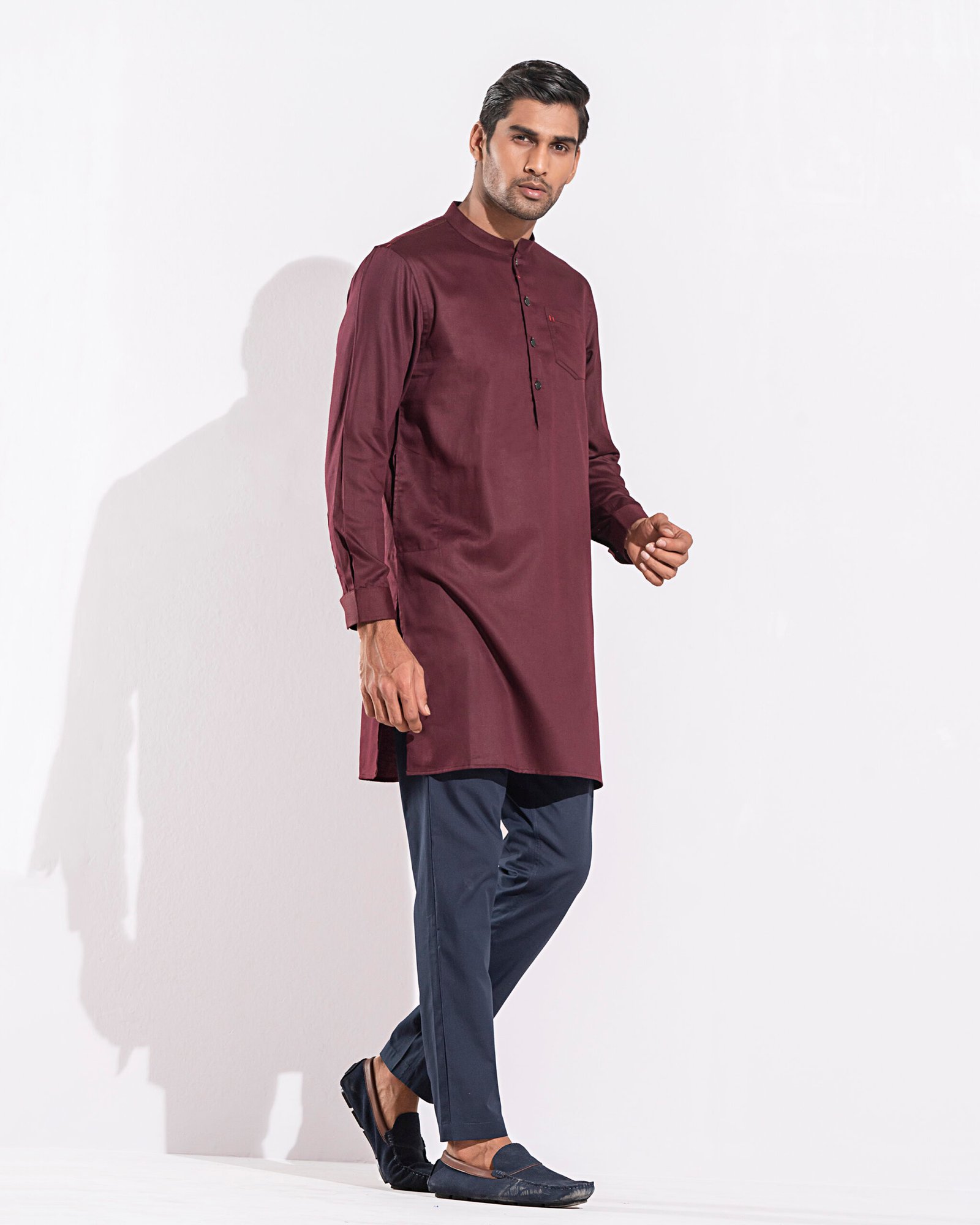 Maroon Classic Kurta Set